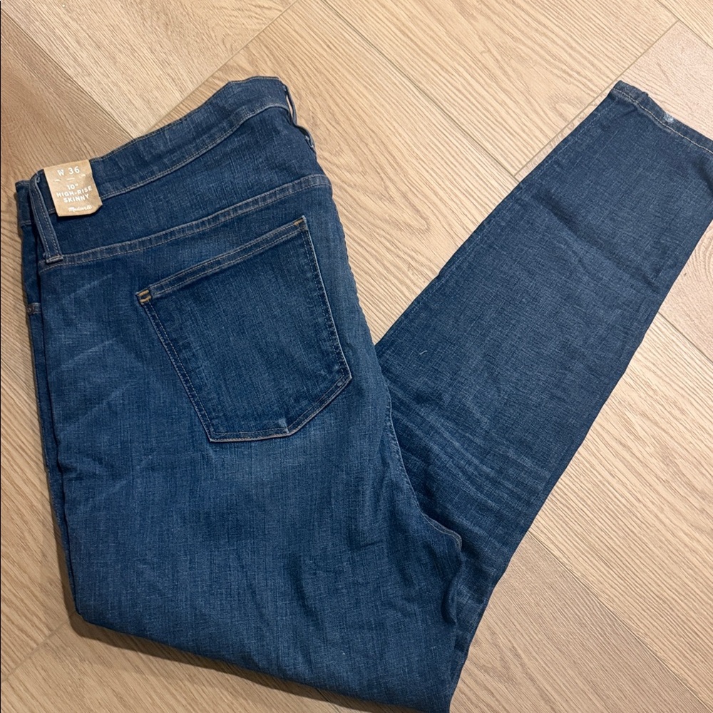 MADEWELL 10’ high rise skinny jeans